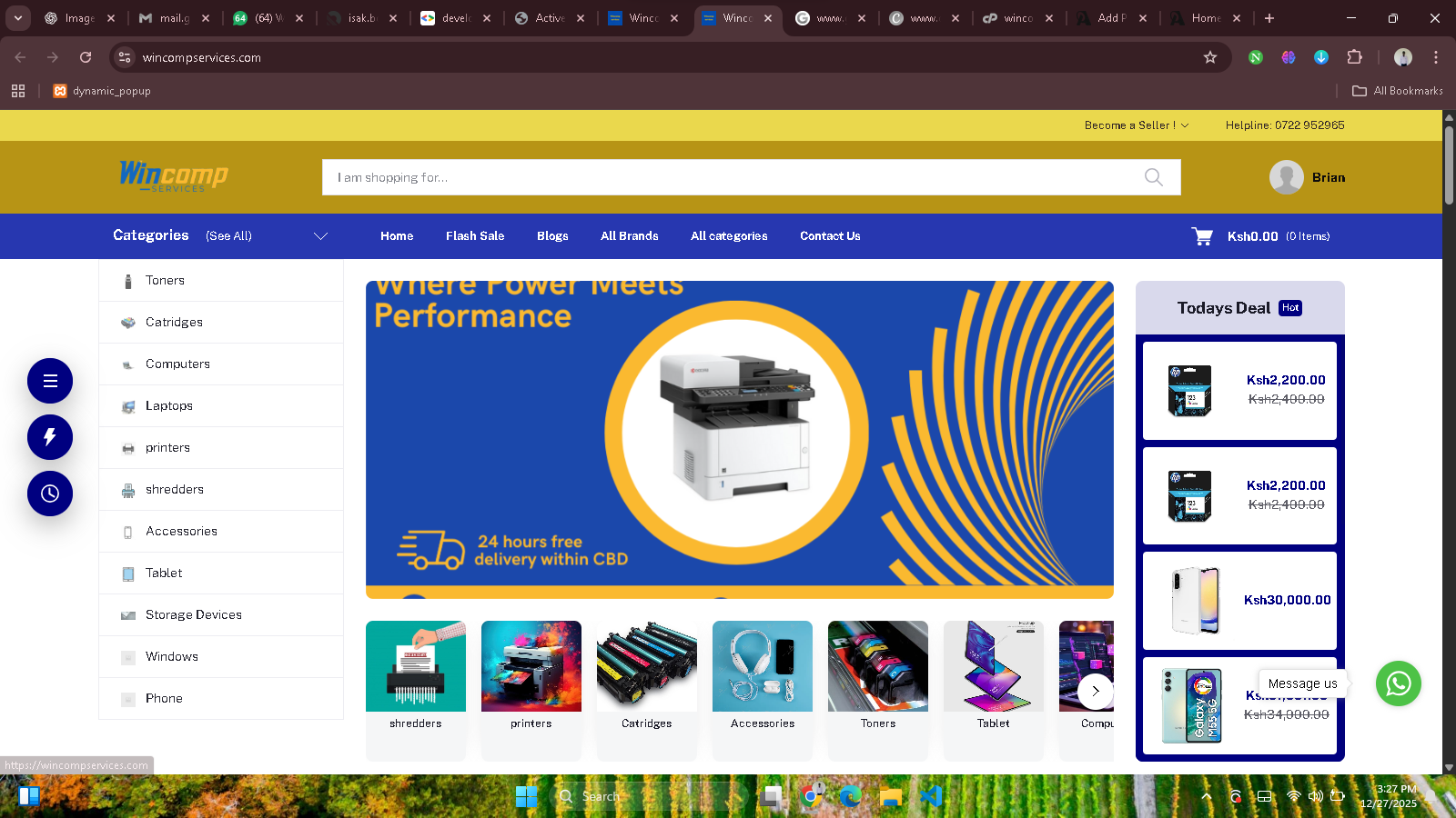 WINCOMP SERVICES WEBSITE